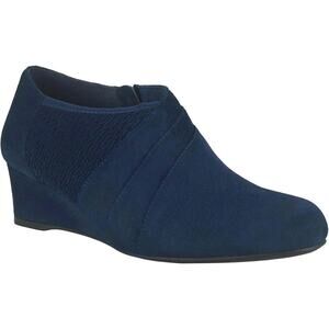 Impo Women Ginger Wedge Heel Shootie Booties Size US 9M Midnight Blue